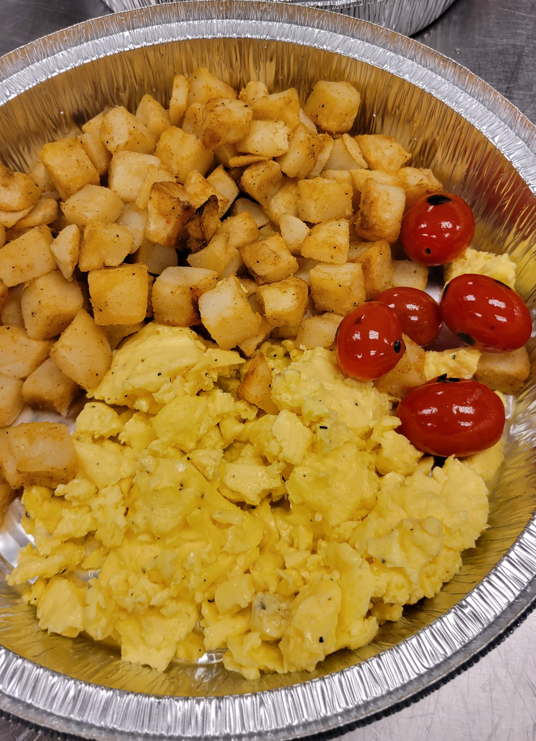 #7 Scrambled Eggs and Hash Brown Potatoes