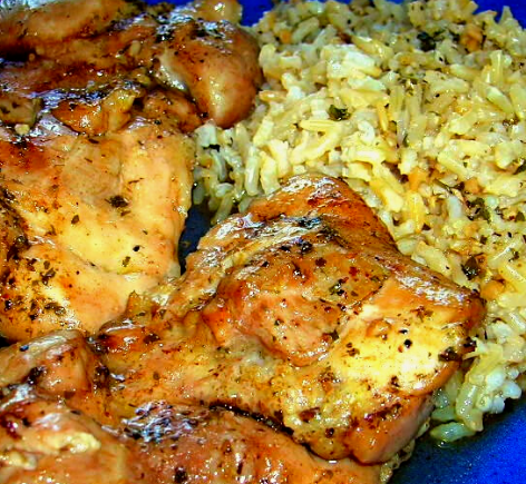 Baked Chicken with Rice